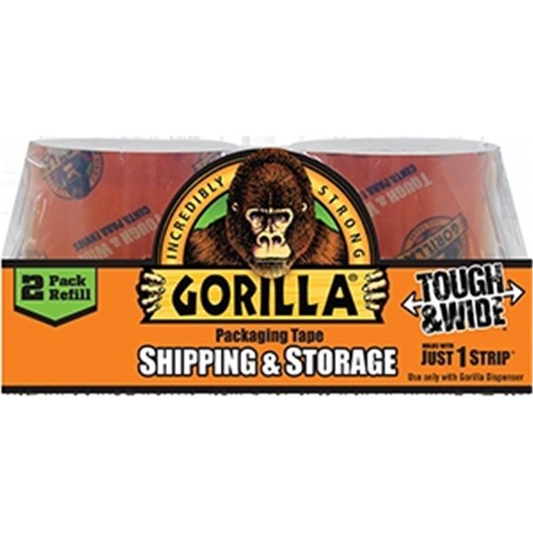 Gorilla Glue 6030402 2.83 in. x 30 yards Clear Shipping Tape. Pack of 2, 2PK 052427603043